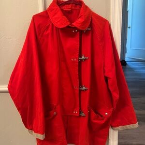 RARE 1980s Original FAY 4 clasp-closure raincoat.